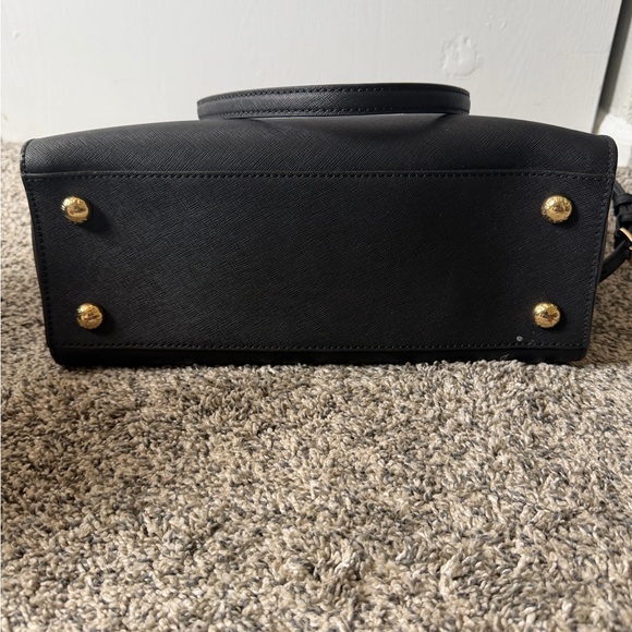 Michael Kors Black Tote Bag with Gold Accents - Picture 4 of 8